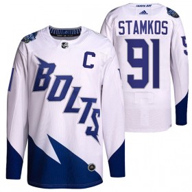 Tampa Bay Lightning Steven Stamkos 91 Adidas 2022 Stadium Series Authentic Shirt - Mannen